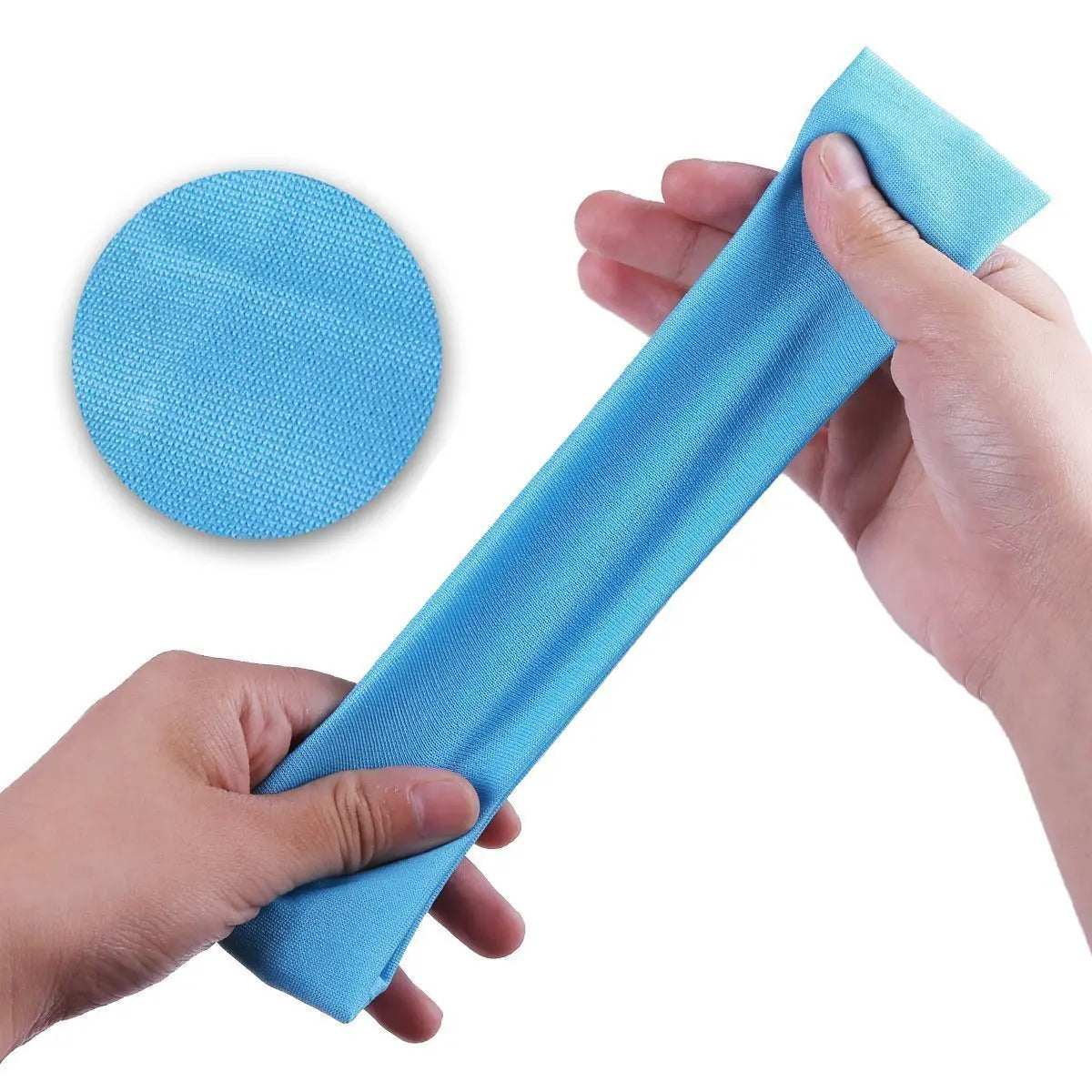 10 Pcs Elastic Hair Bands - Solid Color Fashion Headbands for Women, Sports, Running, Fitness, Yoga & Makeup Accessories