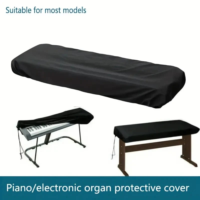 Breathable Dustproof Electronic Piano Cover: Fabric Light Thin Dust Cover for 61/88 Key Keyboard - Heat Radiation Protection