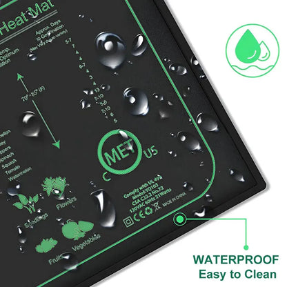 10/25/50CM Seedling Heat Mat — Waterproof Indoor Plant Germination & Propagation Pad with EU/US/UK Plug