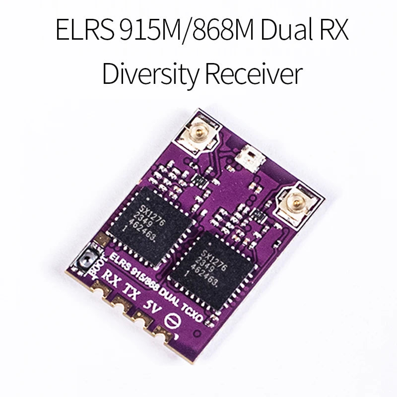 ES900 DUAL RX ELRS Diversity Receiver – 915MHz/868MHz with Built-in TCXO for RC Airplane & FPV Long Range Drone