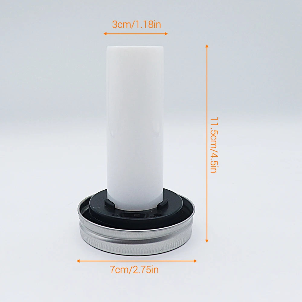 Solar LED Mason Jar Lights – Warm Torch Flame Lantern for Outdoor & Indoor Christmas, Garden, and Street Decoration