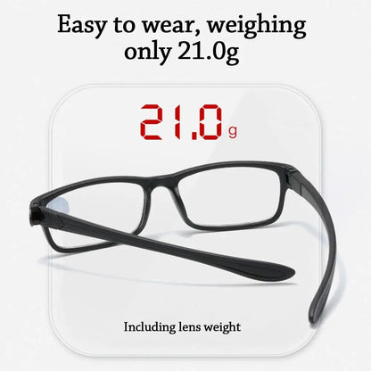 Sports Reading Glasses - Anti-Blue Light TR90 Frame Eyewear for Men & Women (+100 to +400)