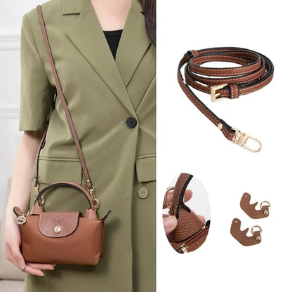 DIY Bag Transformation Set: Longchamp Leather Accessories with Punch-Free Shoulder Crossbody Straps (109-129cm)
