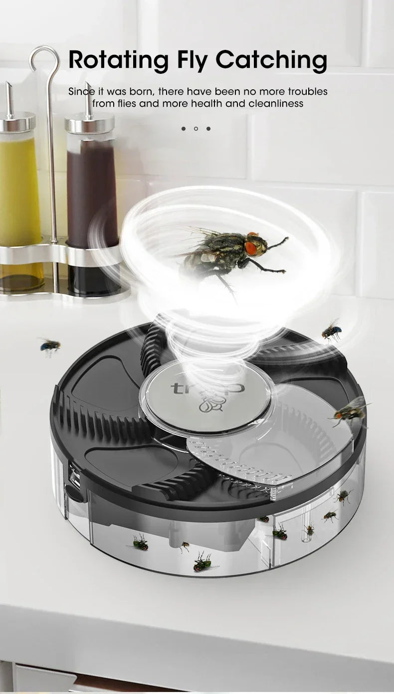 USB Electric Fly Trap — Automatic Insect Catcher & Pest Control Device for Flies
