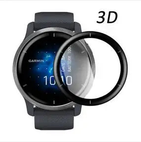 3D Curved Screen Protector Film – Clear TPU Full Cover for Garmin Venu 2 Plus, Venu 2S, Vivoactive 4/4S
