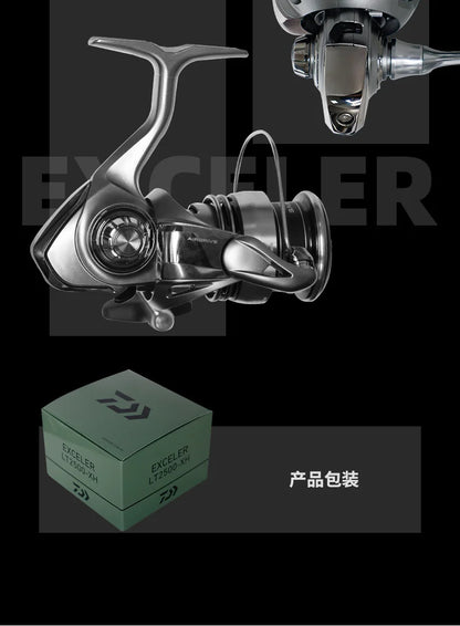 2023 DAIWA EXCELER LT Spinning Fishing Reel 5+1BB Drag 12kg Baitcasting Saltwater & Freshwater Reel