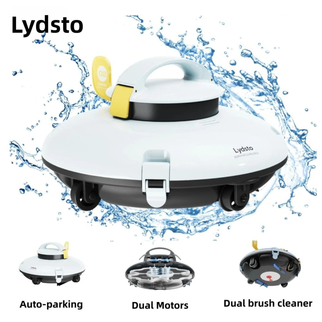 Lydsto Cordless Robotic Pool Cleaner - Automatic Swimming Pool Vacuum, Wireless Operation, Auto-Parking Feature