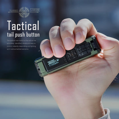 IMALENT BL50 EDC Flashlight – 3600 Lumen Cree XHP50 HI LED, Type-C Rechargeable Dual Light for Camping & Work