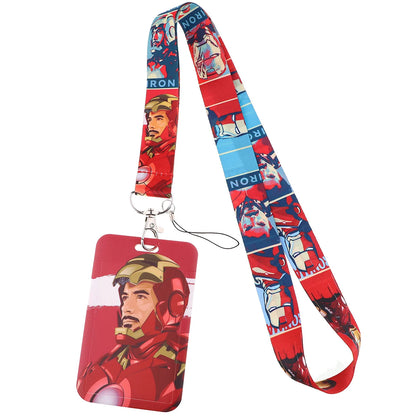 Cartoon Credential Holder Keychain – Cool Lanyard for Key, ID Card, Gym Badge & Cosplay Gift