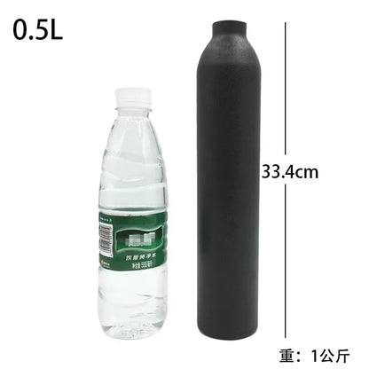 High-Pressure Bottle Thread M18*1.5 — 30PMA CO2 & Oxygen Tank Connector for Diving, Aquarium, and Soda Drink Cylinders