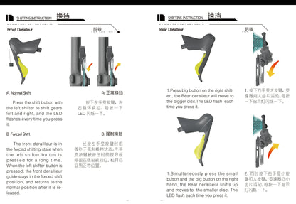 WHEELTOP EDS TX Wireless Electronic Road Bike Groupset — Carbon, Rim & Disc Brake Compatible, Shifters with Front & Rear Derailleur