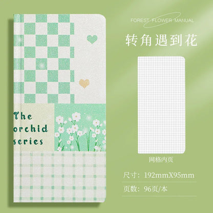 Retro Weekly Planner Notebook – Slim Notepad for Office & School, Cute Weekly Record Book