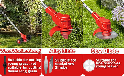 21V 4.0Ah Cordless Lawn Mower — Battery Powered Trimmer, Brush Cutter & Lawn Care Tool