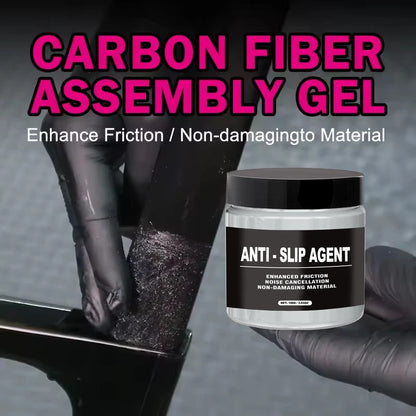 Carbon Fiber Gel Assembly Paste – Non-Slip Lube for Handlebars & Seat Posts, Fits All Bike Types