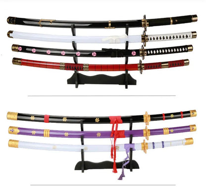 1:1 Roronoa Zoro Katana Wooden Toy Swords – Wado Ichimonji, Shusui, Enma Anime Cosplay Props & Collectible Weapons