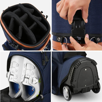 PGM Multi-Functional Golf Tug Ball Bag — Password Lock Checked Aviation Thermostatic Golf Bag QB038