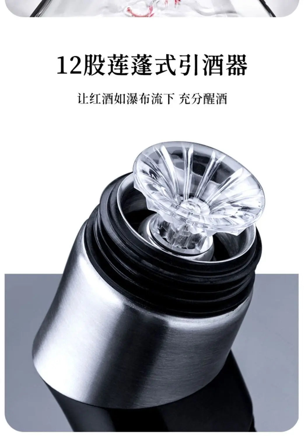 1500ML Iceberg Whisky & Wine Decanter – Handmade Lead-Free Crystal Carafe with Thickened Pourer, Bar Accessories