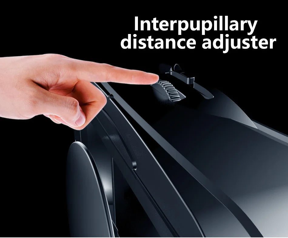 3D VR Headset – Virtual Reality Smart Glasses Helmet for Smartphones with Controllers and 7-Inch Lenses