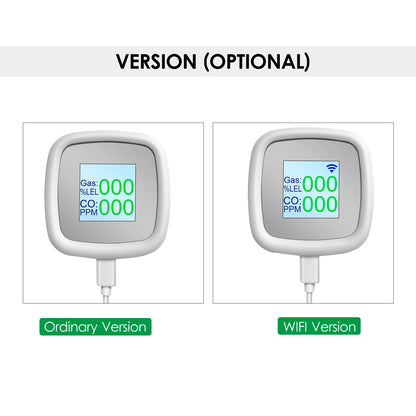 Digital Combustible Gas Detector Alarm - Intelligent Gas Leak Tester and Air Quality Detection Instrument