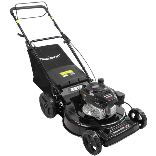 Self-Propelled Gas Lawn Mower — 22" 170CC OHV Engine, 3-in-1, Rear-Wheel Drive, 6-Position Height Adjustment