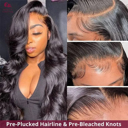 Beautyforever 3D Body Wave Lace Front Wig - Glueless, Ready-to-Wear, 100% Raw Human Hair, Bye Bye Knots