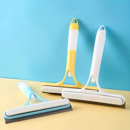 3-in-1 Multi-Function Glass Cleaner – Household Mirror Scraper with Watering Can & Window Scraper Tool