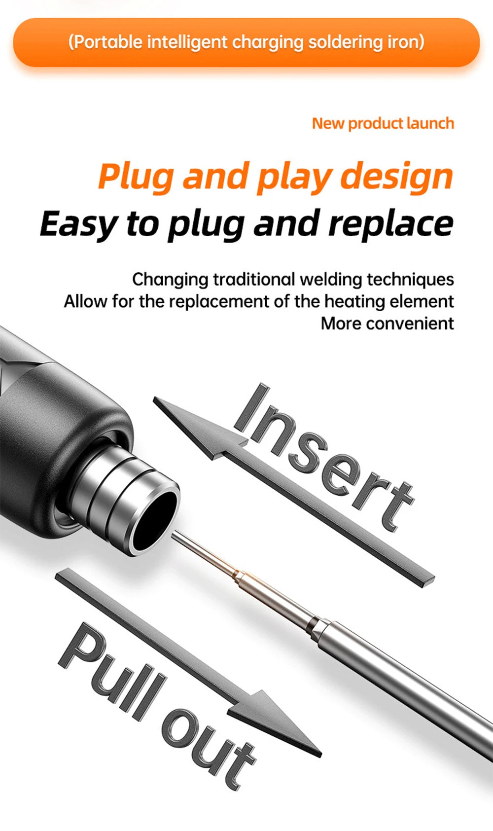 Multifunctional USB Electric Soldering Iron Kit – Adjustable 300–450℃ Digital Welding Tool Set