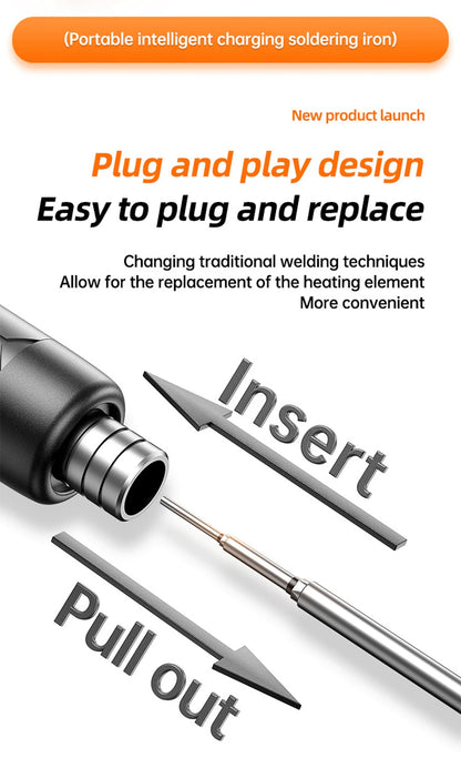 Multifunctional USB Electric Soldering Iron Kit – Adjustable 300–450℃ Digital Welding Tool Set