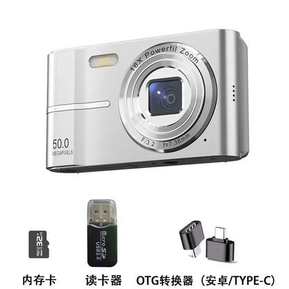 Xiaomi 4K Digital Camera – 50MP, 16X Zoom, Anti-Shake, Flash, Outdoor Student Video Recorder
