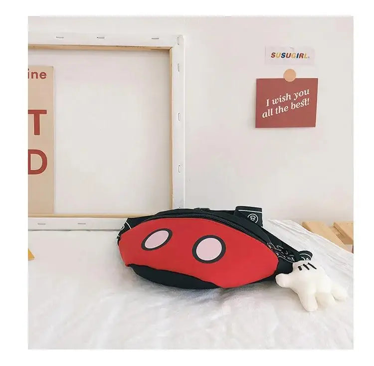 Mickey Mouse Waist Bag – Adjustable Crossbody Pack for Kids & Girlfriend Gift 2025