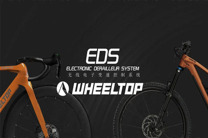 WHEELTOP EDS TX Wireless Electronic Road Bike Groupset — Carbon, Rim & Disc Brake Compatible, Shifters with Front & Rear Derailleur