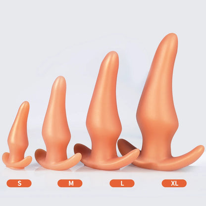 Wearable Soft Silicone Anal Plug – Anti-Drop Prostate Massager & Comfortable Butt Plug for Anal Training