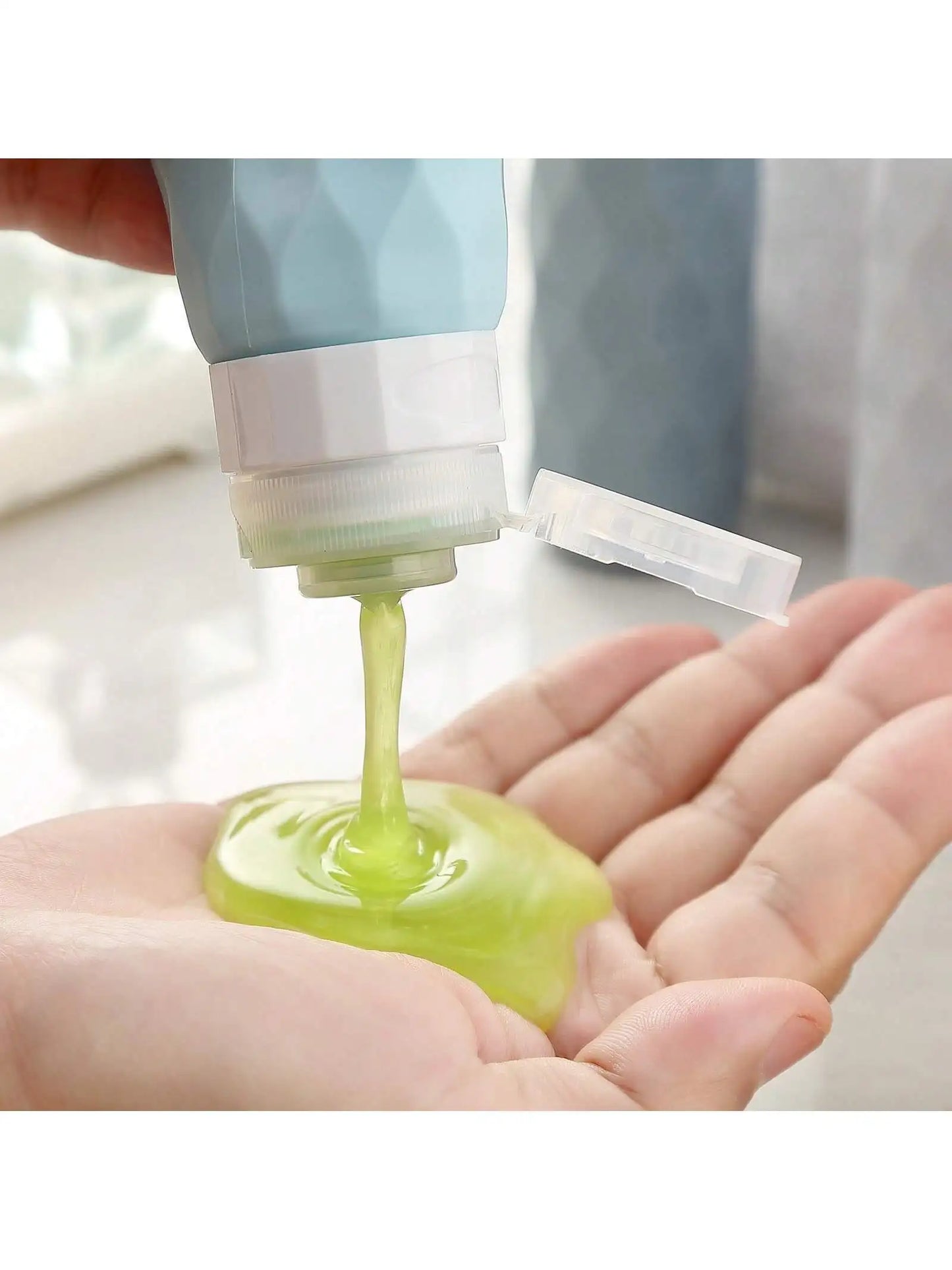 4-Pack Silicone Travel Bottles – 3oz TSA-Approved, Leak-Proof, BPA-Free Portable Toiletry Containers