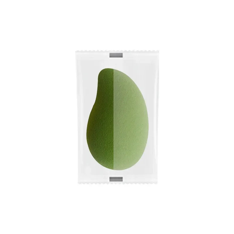 Mango-Shaped Soft Makeup Sponge — Cosmetic Powder Puff for Face Blending & Beauty Application