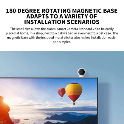 XIAOMI Smart IP Camera 2K HD — WiFi Home Security CCTV with Night Vision, AI Alarm & Voice Intercom