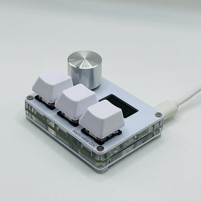 O3C SayoDevice OSU O3C Rapid Trigger Hall Switches – Magnetic Pink Keyboard Switches with Knob, Screen Copy & Paste Shortcut