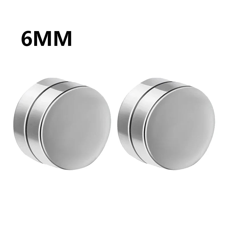 Fashion Magnetic Clip Ear Studs - Non-Piercing Fake Earrings for Men & Women, Jewelry Gift