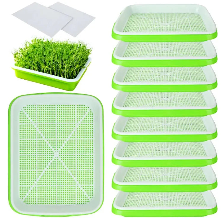 Microgreens Sprouter Tray — Hydroponic Sprouting Tray for Garden, Nursery & Potted Plants