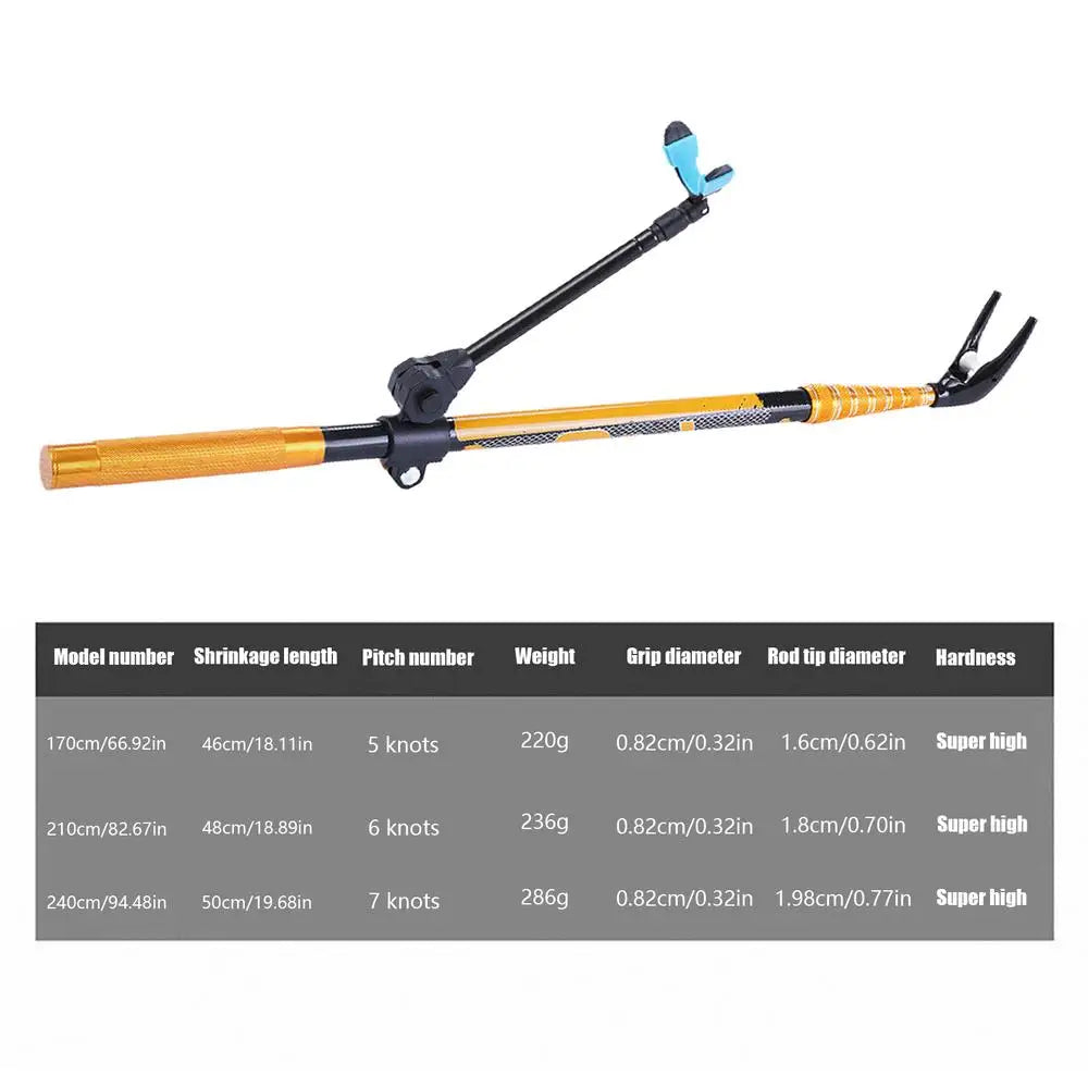 360° Adjustable Telescopic Fishing Rod Holder – Portable Fishing Pole Support Stand Bracket