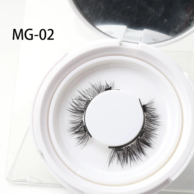 Vipuda Magnetic Eyelashes – Reusable Thick False Lashes with Magnets & Tweezer, Soft Eyelash Extensions
