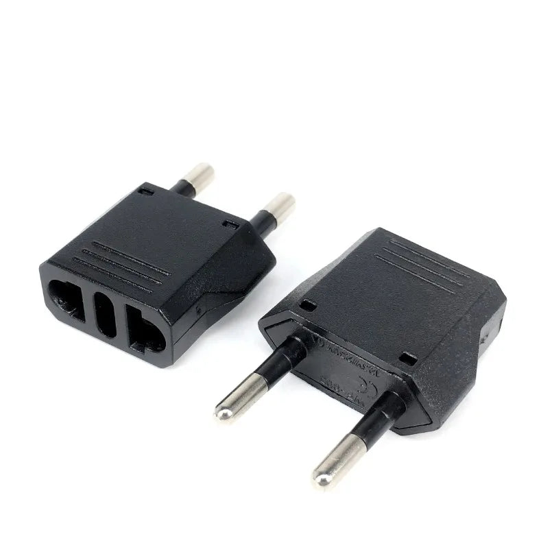 1-20pcs EU/KR Plug Adapter – US to EU Travel Converter with Electric Power Socket AC Outlet