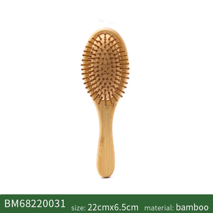 Bamboo Hair Brush for Women – Wide Tooth Styling Comb, Scalp Massage Brush for Smooth Hair & Barber Use