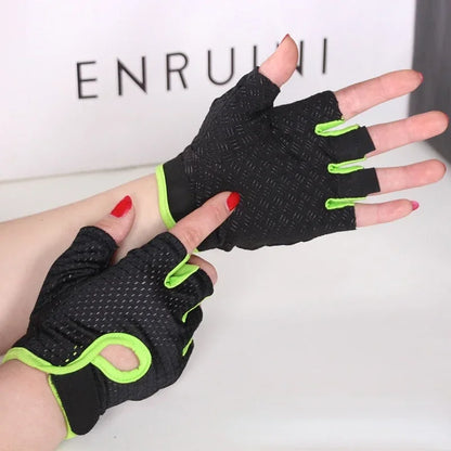 Breathable Cycling Fingerless Gloves – Anti-Slip Half Finger Bike & Gym Gloves for Men & Women