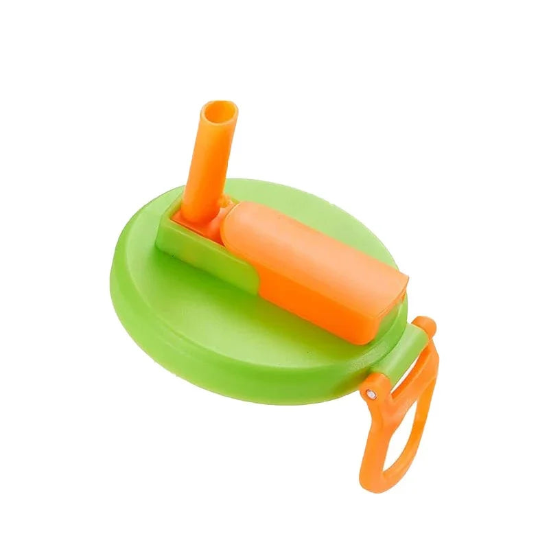 1/2pcs Portable Silicone Soda Can Lids with Straw — Reusable for Beer, Juice, and Canned Drinks