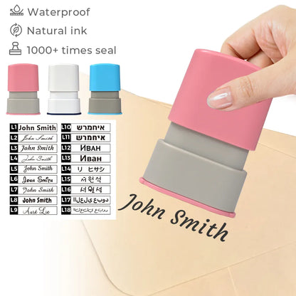 Custom Kid Name, Brand, Company Name Logo Teacher Leader Signature Child Clothing Contract Self-Inking Stamp - Refillable