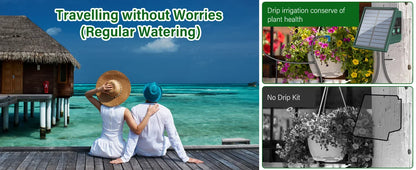 Solar Garden Drip Irrigation System — Automatic Balcony Watering DIY with Drip Hose