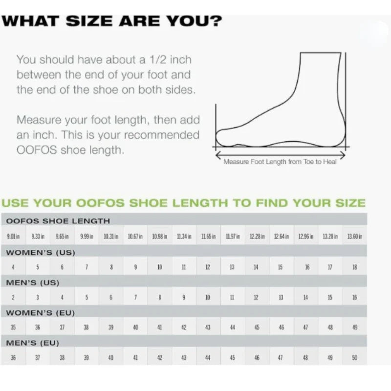 OOFOS Original Sandals – Lightweight Recovery Slippers for Men & Women, Soft Bottom Indoor Slides & Beach Shoes