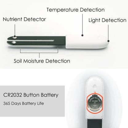 HHCC Flower Monitor – Smart Garden Care Sensor for Plants, Soil, Water & Fertility, Compatible with Xiaomi