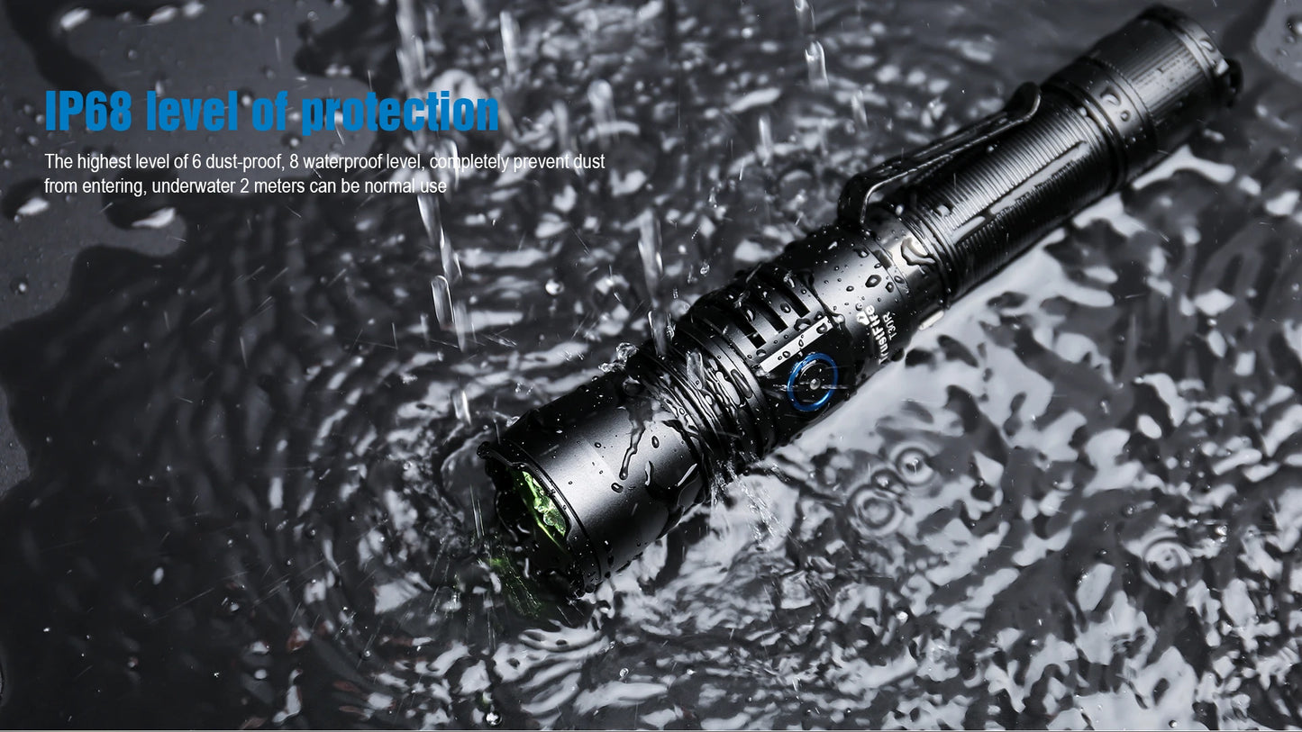Trustfire T30R Tactical Flashlight – 460 Lumen High-Power LED USB Rechargeable Torch with 18650 Battery