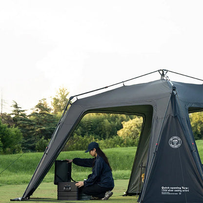 ShineTrip Oversized Dome Tent – Quick Setup, Waterproof & Sunproof Silver-Coated Canopy for Camping (05 Series)